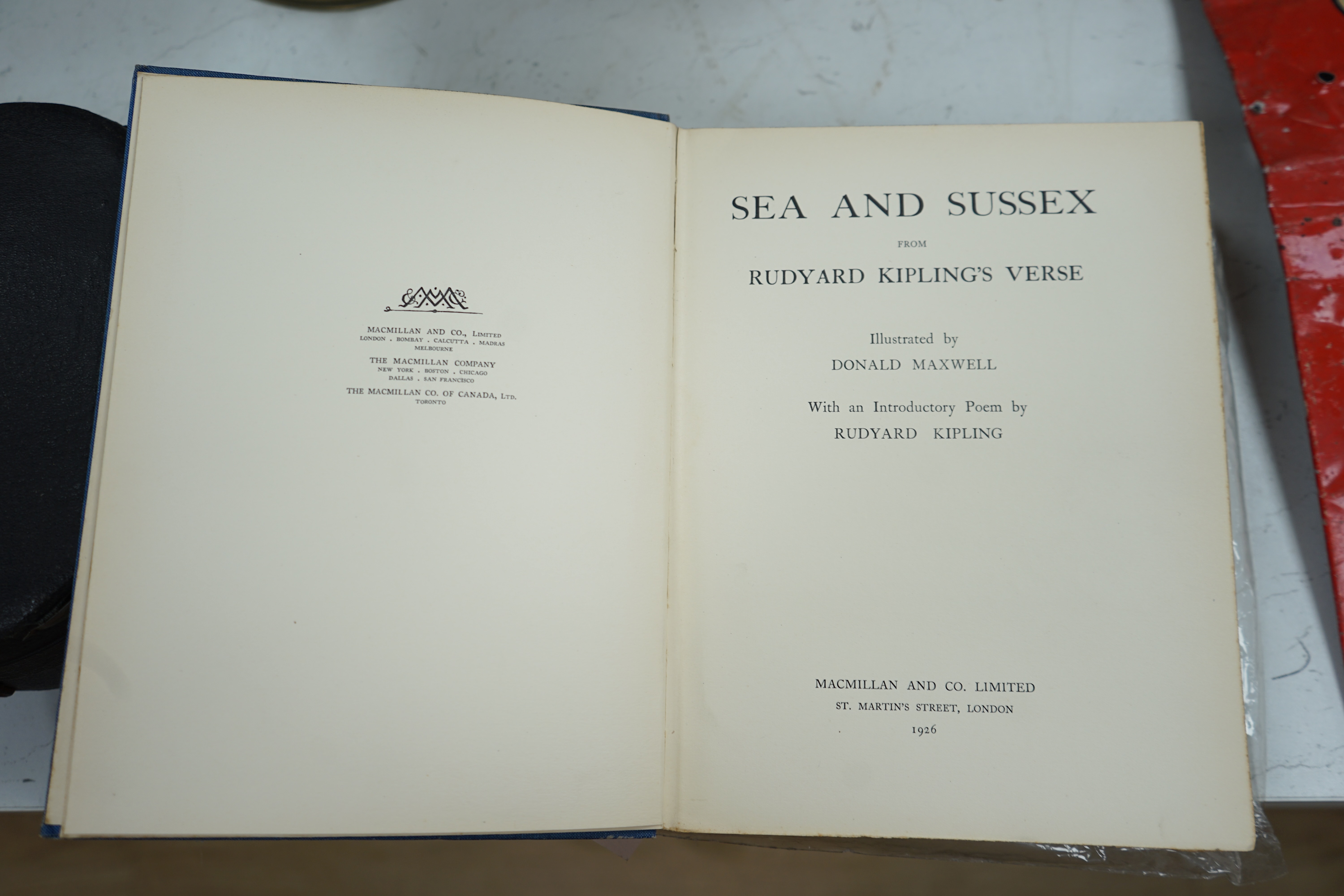 Bates, H.E. Through The Woods with engravings by Agnes Miller Parker, 1936; Donne, J. Love Poems, Nonesuch Press 1923; Lawrence, T.E. Seven Pillars of Wisdom, 1935; Sea And Sussex illustrated by Donald Maxwell, 1926 (4)